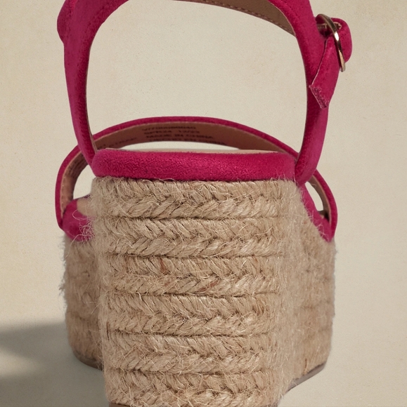 Banana Republic Platform Strappy Espadrille Maui Rose, Size 9 - Picture 6 of 14